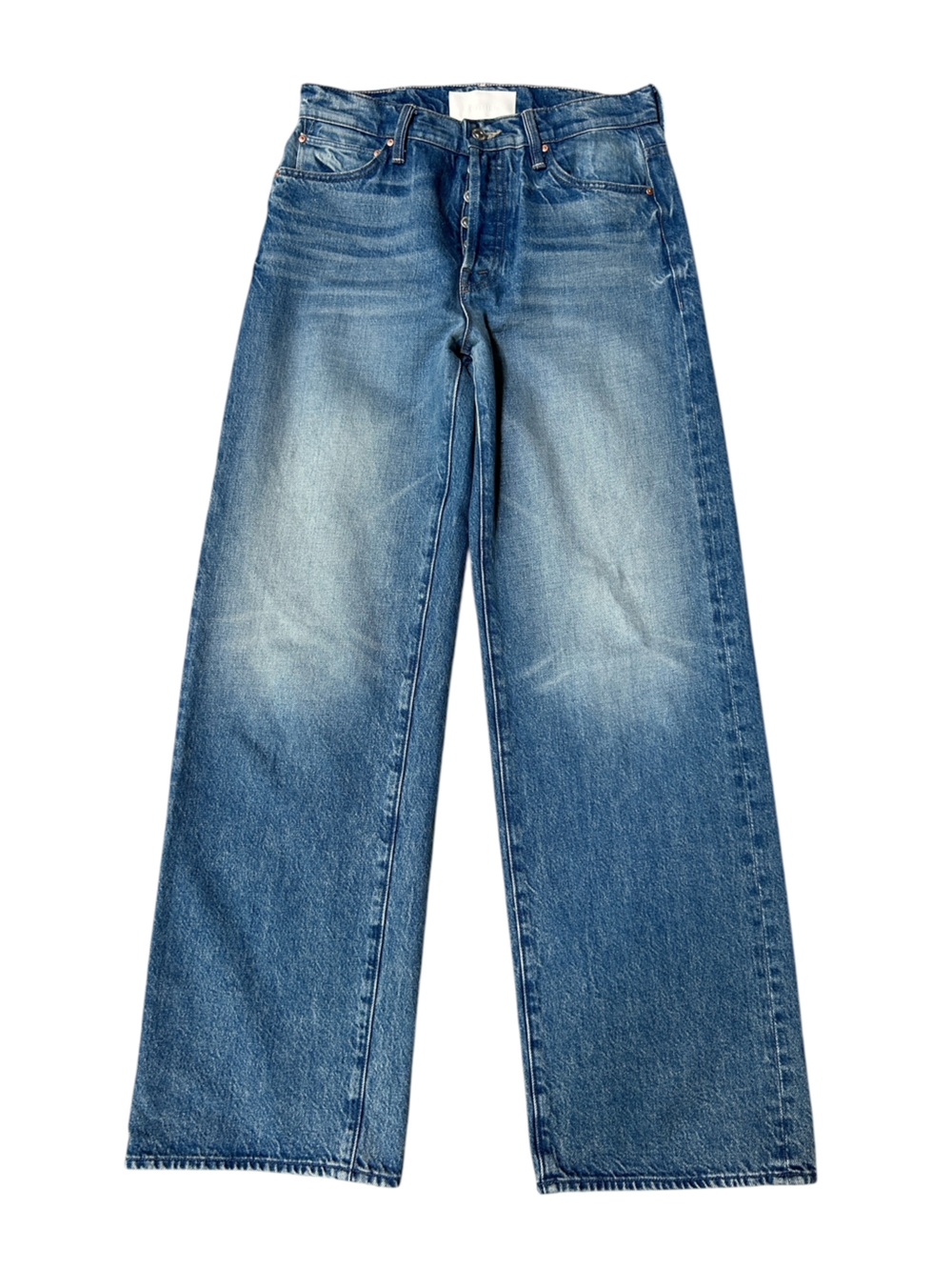 MOTHER Superior The Dodger Sneak Jeans Wipeout Medium Wash Size 25 - Picture 2 of 12